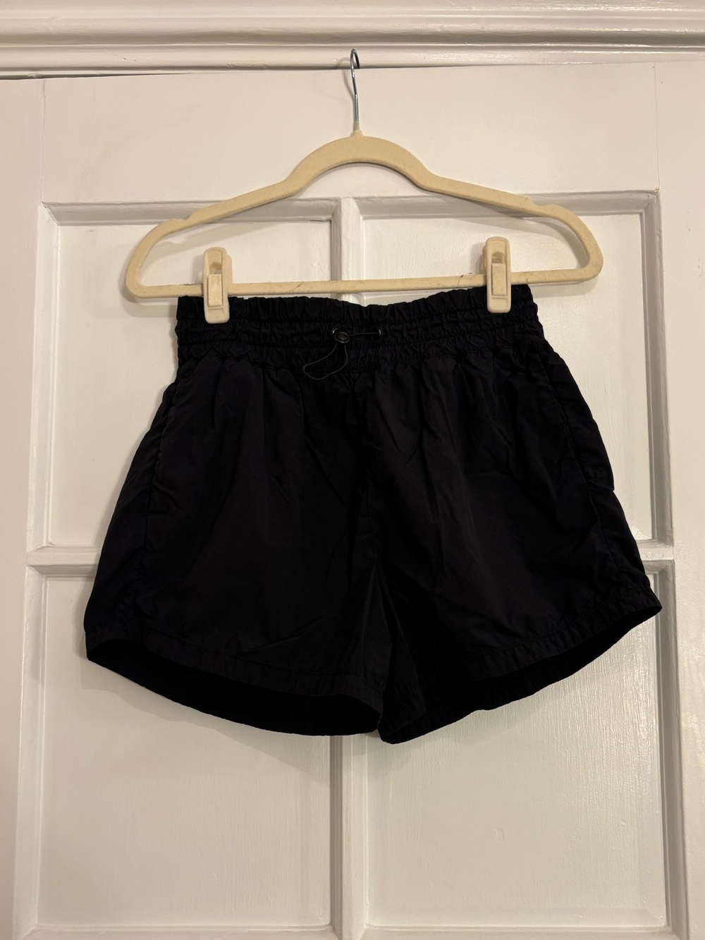 H&M Black Vintage Style Nylon Workout Shorts